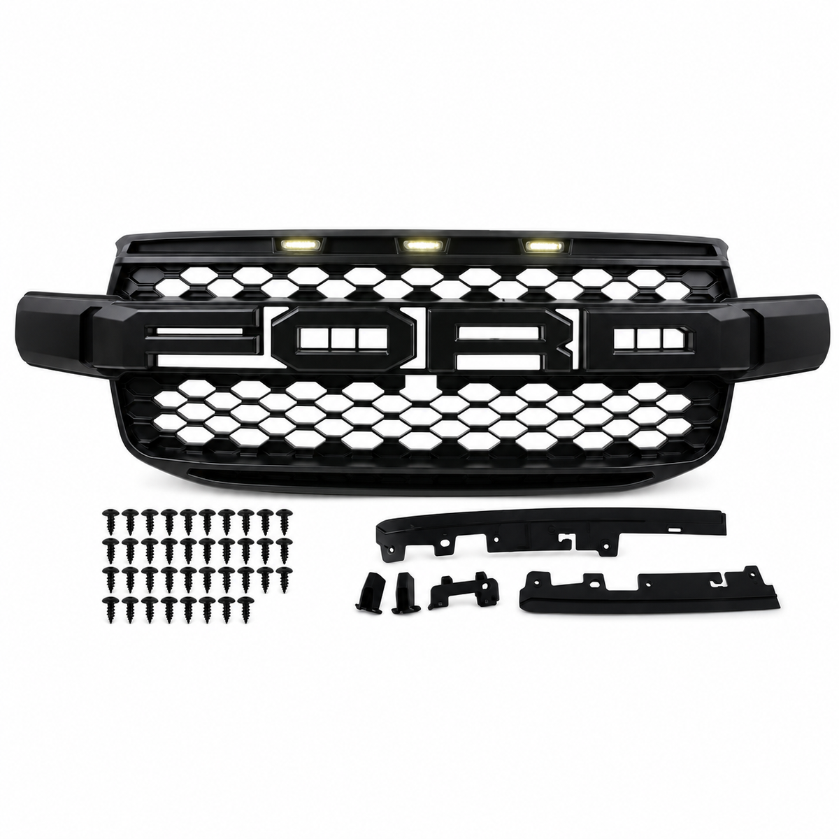 Ford Ranger T9 Kühlergrill mit LED 2023+ inkl. Kamerahalterung