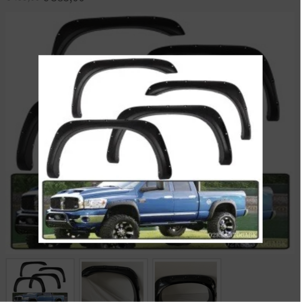 Dodge Ram 2500/3500 Kotflügelverbreiterungen Gen 3 2003-2008