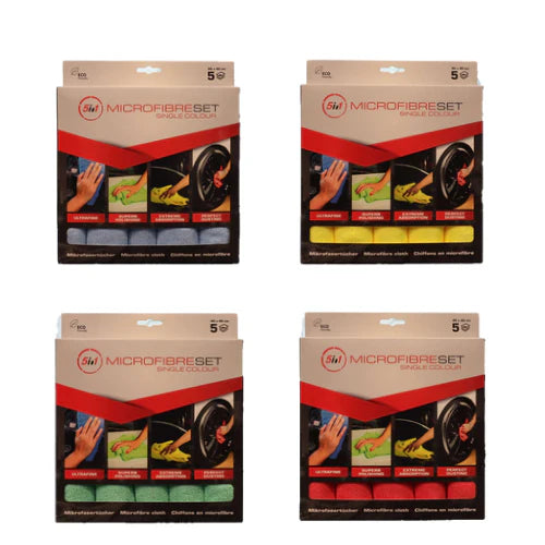 Microvezeldoeken Auto – 5 Stuks | Krasvrij Reinigen & Drogen - PICKUP-PARTS